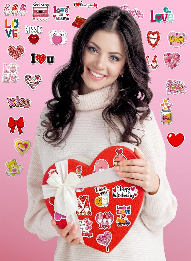 Benresive 300 Pcs Valentines Day Stickers for Kids - Bulk Valentines Day Crafts Party Favors, Goody Bag Stuffers, Waterproof Vinyl Laptop & Water Bottle Stickers - Image 4